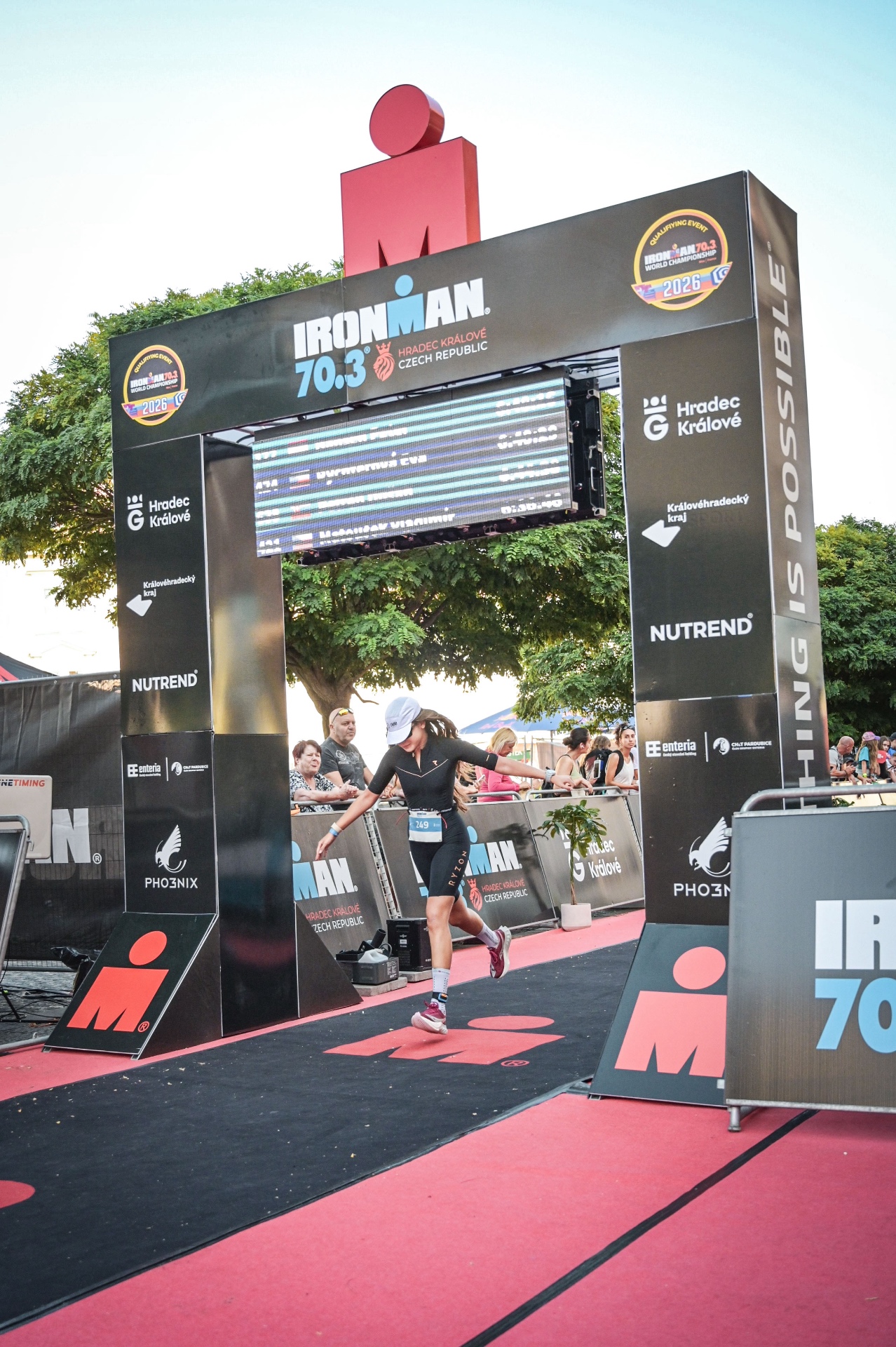 Ironman finish line